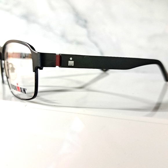 TWO Ironman Eyeglass Frames, Rx'able, red & black ANTI-CORROSIVE full rim Modern - Picture 3 of 6